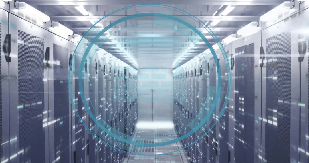 Futuristic Data Center with Cyber Security Overlay