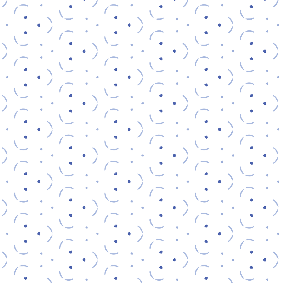 Abstract Blue Dotted Pattern on Transparent Background