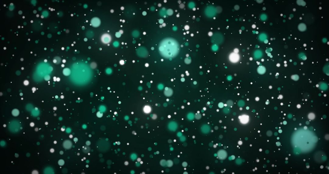 Mesmerizing Green Bokeh Effect on Deep Green Background