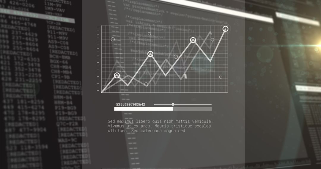 Digital Data Analysis Concept with Graph Interface - Free Images, Stock Photos and Pictures on Pikwizard.com