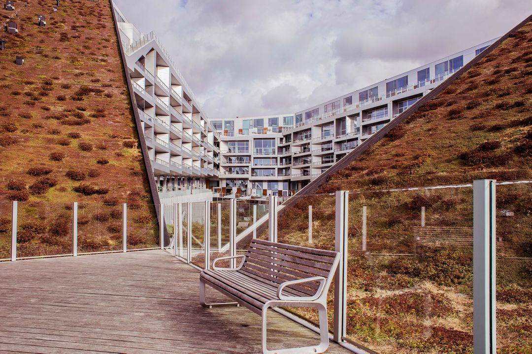 Modern Urban Residential Area with Geometric Architecture - Free Images, Stock Photos and Pictures on Pikwizard.com