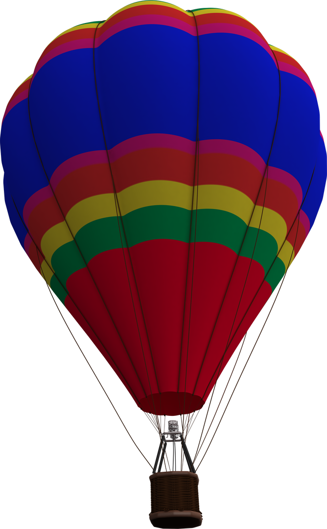 Colorful Hot-Air Balloon Illustration on Transparent Background - Download Free Stock Images Pikwizard.com