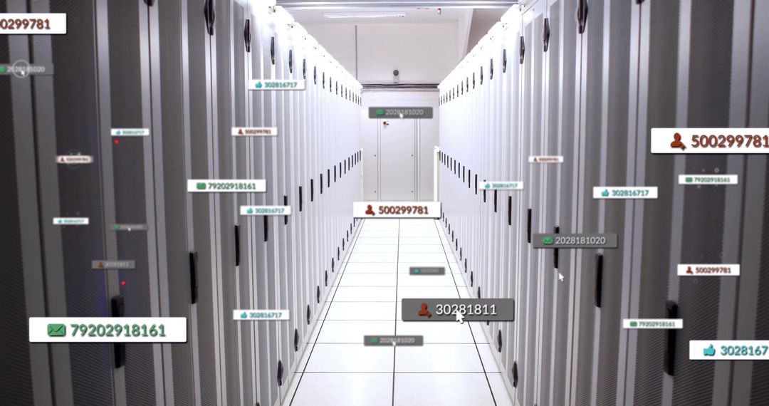 Advanced Data Center with Floating Digital Overlays
