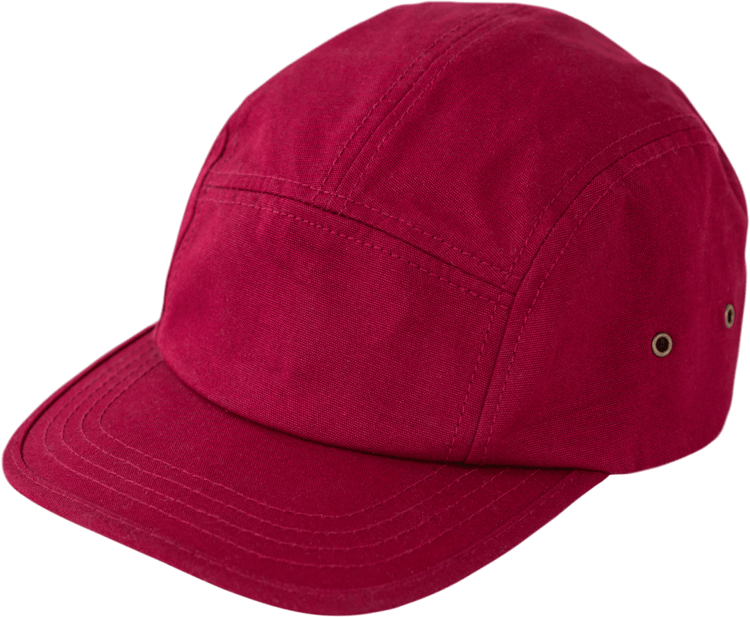 Transparent Red Cap with Peak for Sun Protection and Style