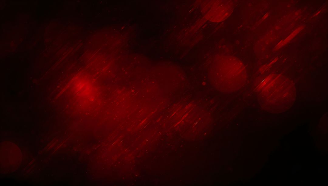 Crimson Abstract Light Streaks with Bokeh and Particle Texture for Dramatic Background