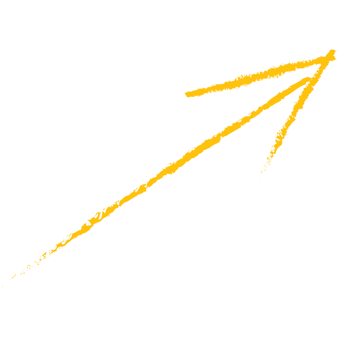 Yellow Arrow Indicating Upward on Transparent Background