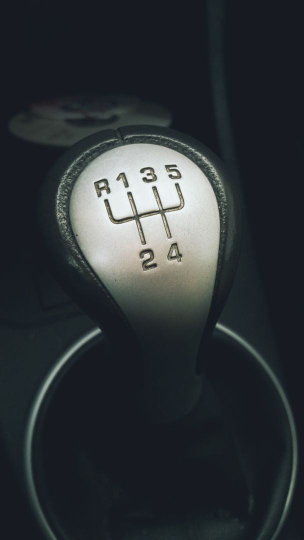 Close-up of Manual Gear Shift in Car Interior - Free Images, Stock Photos and Pictures on Pikwizard.com