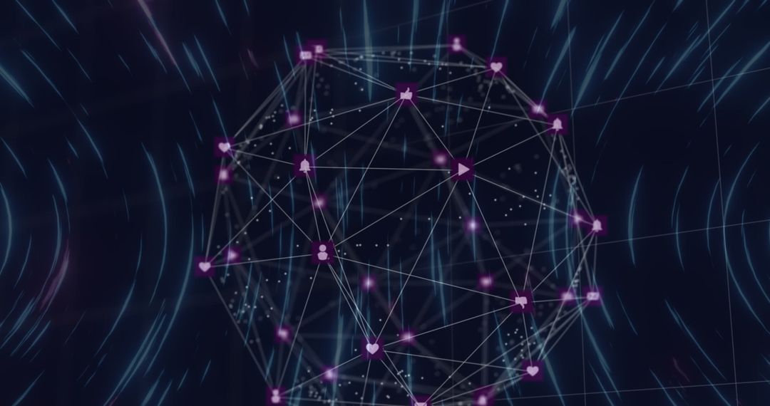 Digital Connections in a Futuristic Network Sphere