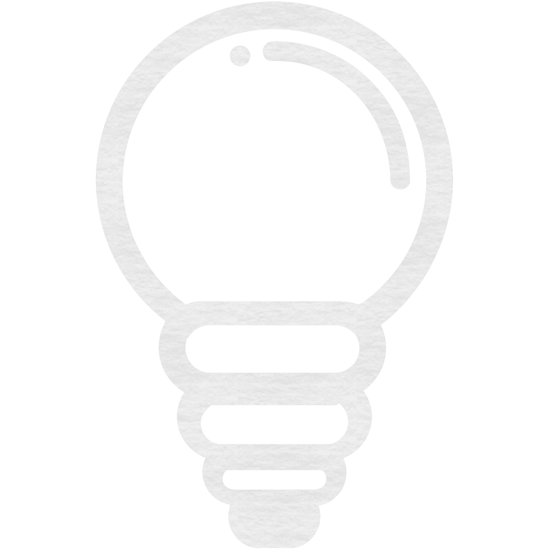 Transparent Lightbulb Icon with Reflective Highlights