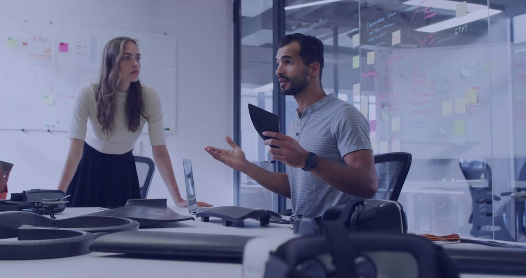 Innovative Engineers Collaborating on Cutting-Edge Drone Prototypes