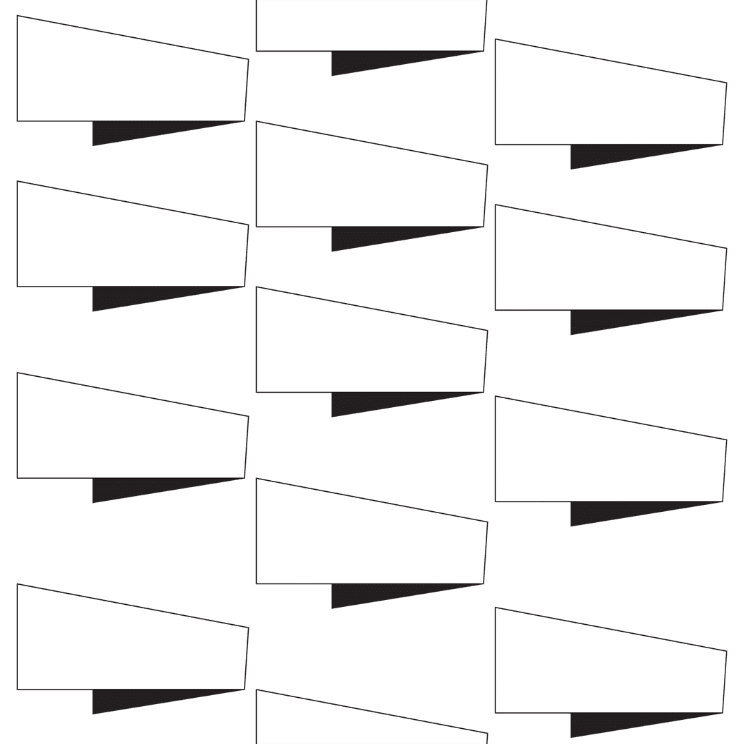 Abstract Black and White Geometric Shapes Pattern on Transparent Background