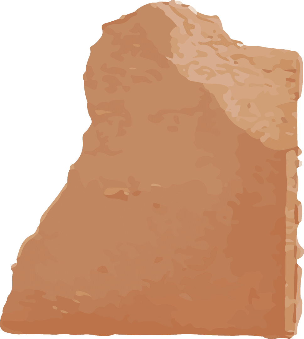 Crispy Triangular Chip with Mottled Texture on Transparent Background