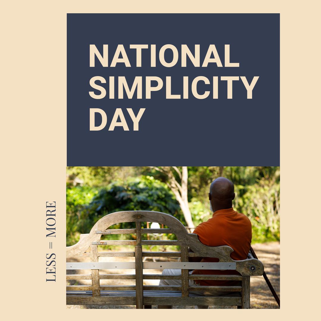 Celebrating National Simplicity Day in Tranquil Park Setting