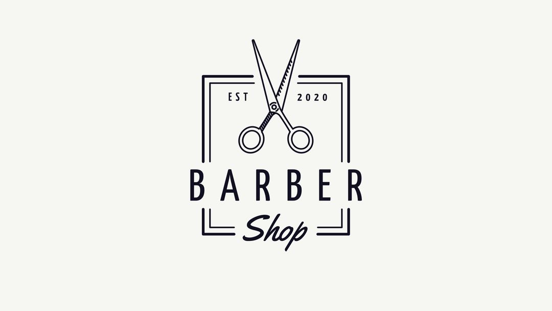 Classic Barber Shop Logo with Scissors for Branding - Download Free Stock Templates Pikwizard.com