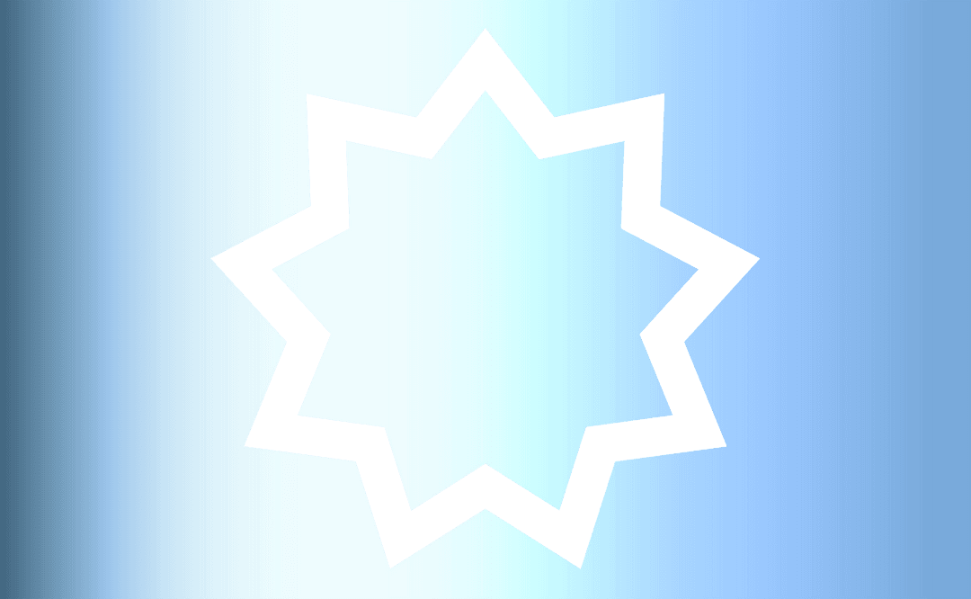 Abstract Transparent Star on Gradient Background