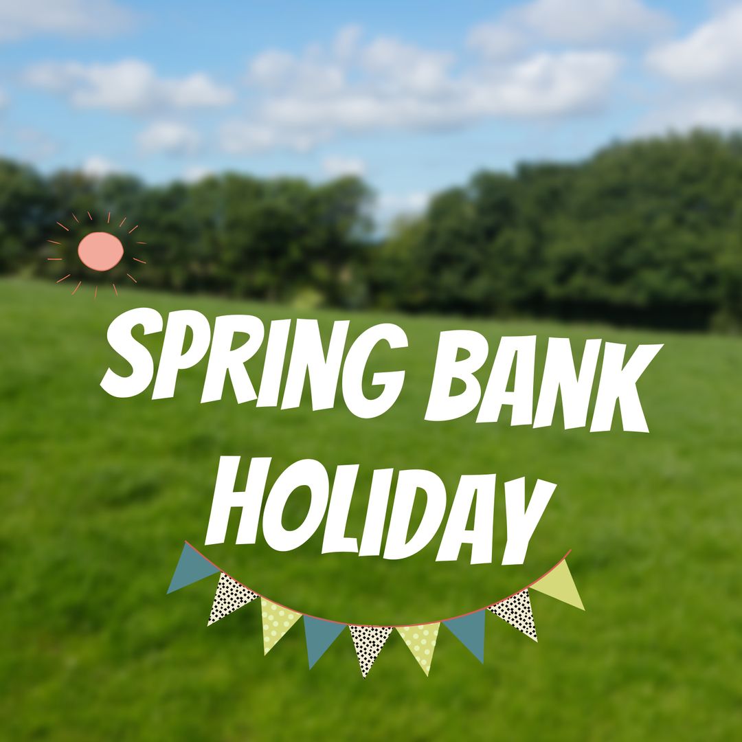 Spring Bank Holiday Celebration Concept with Bunting