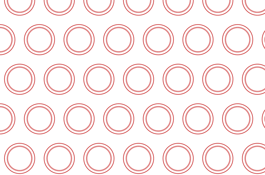 Red Circles Pattern on Transparent Background Illustrator Design