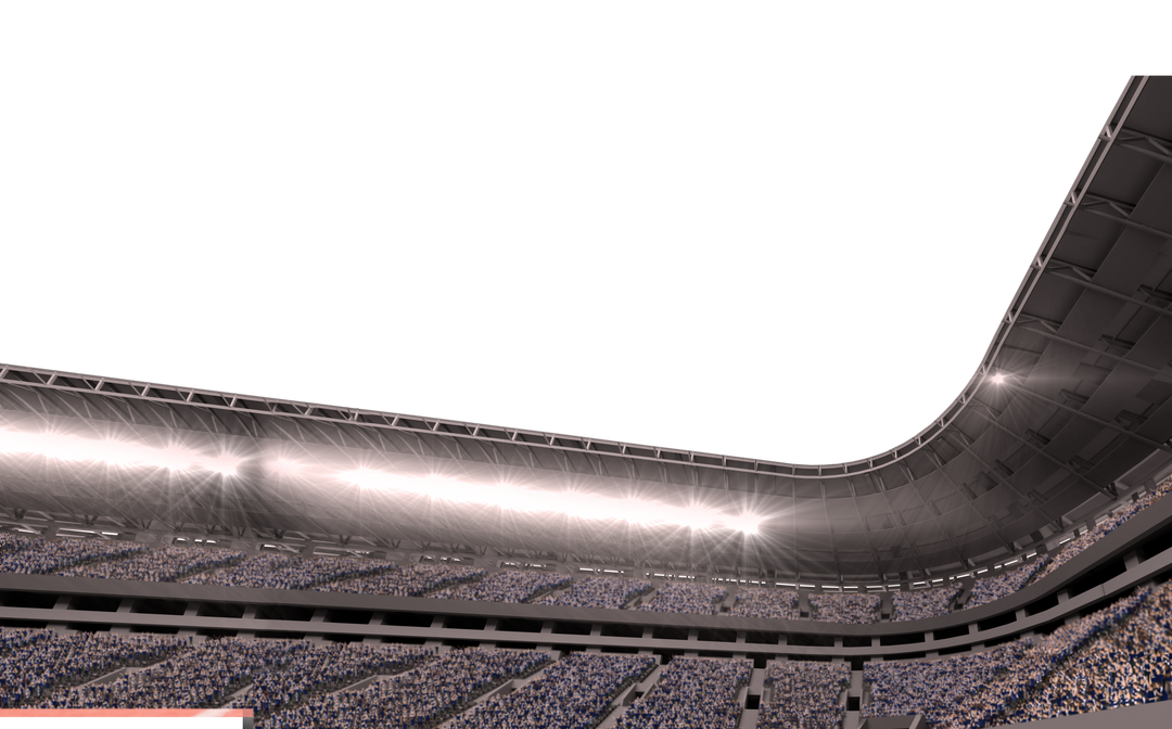 Digital Illustration of Stadium with Copy Space on Transparent Background - Download Free Stock Images Pikwizard.com