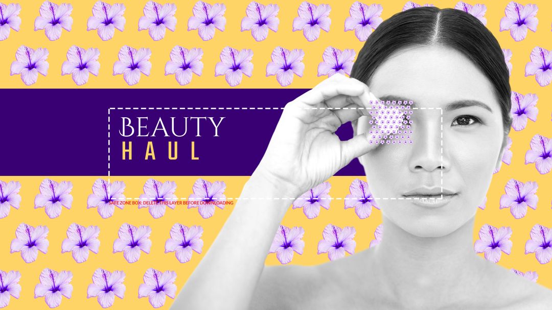 Tech-Infused Beauty Promotion with Futuristic Integration