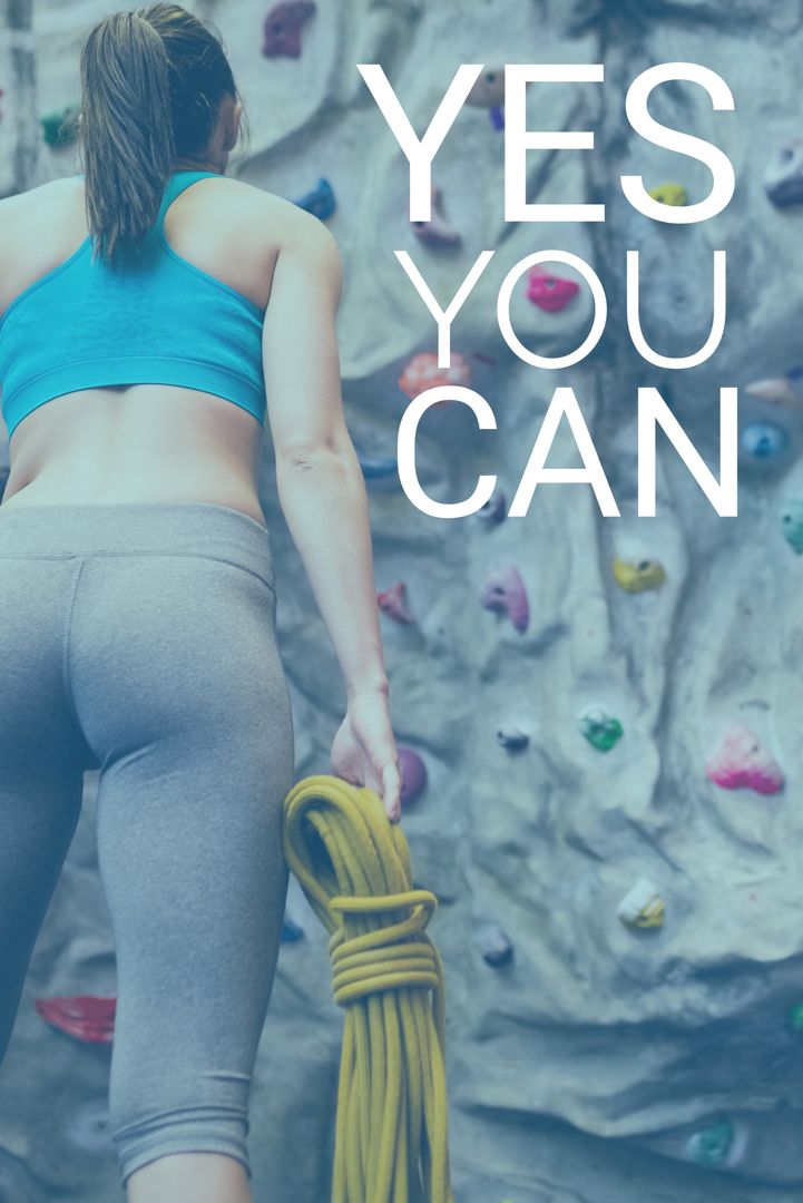 Empowering Female Rock Climber Concept for Motivation