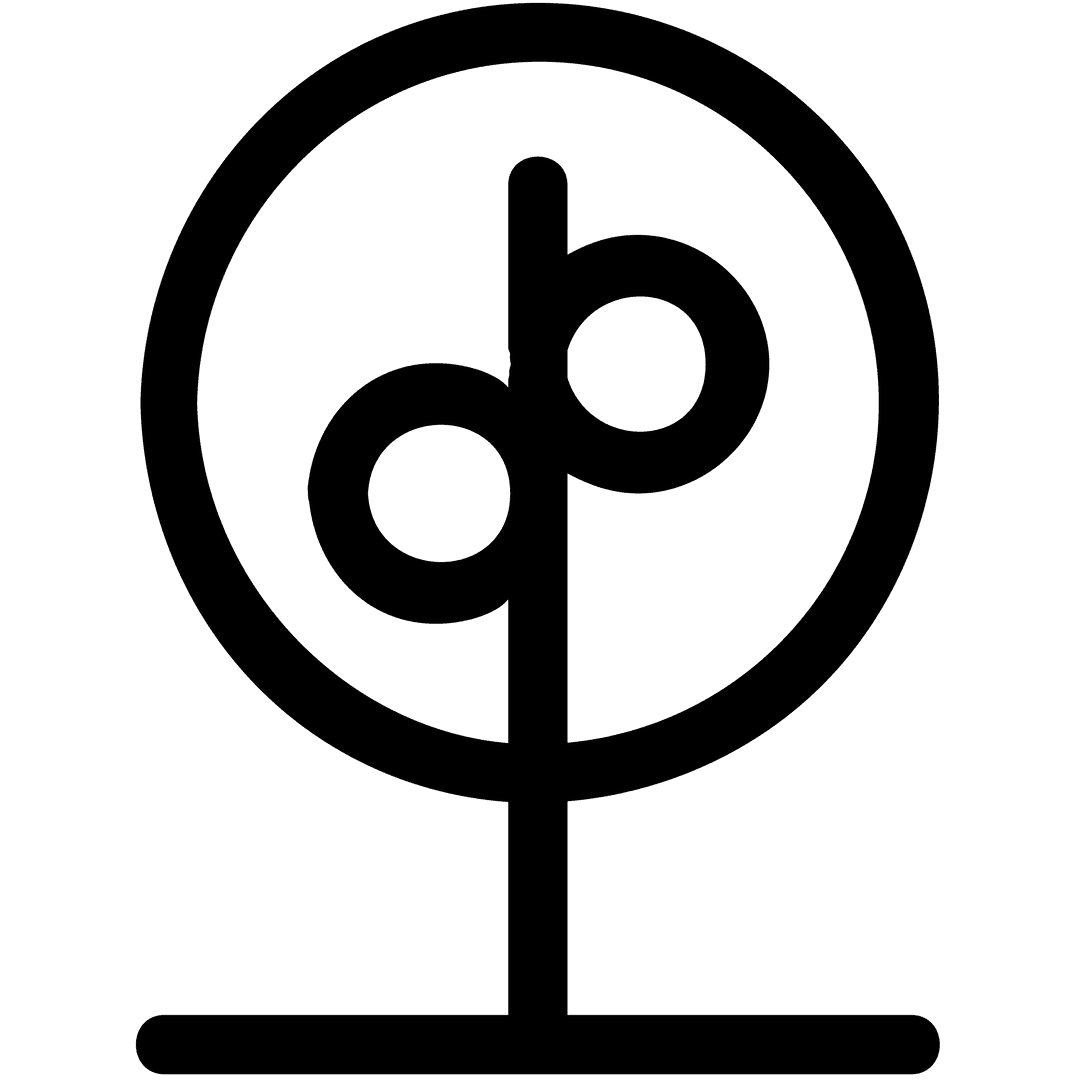 Abstract Black Shape on Transparent Background Digital Illustration