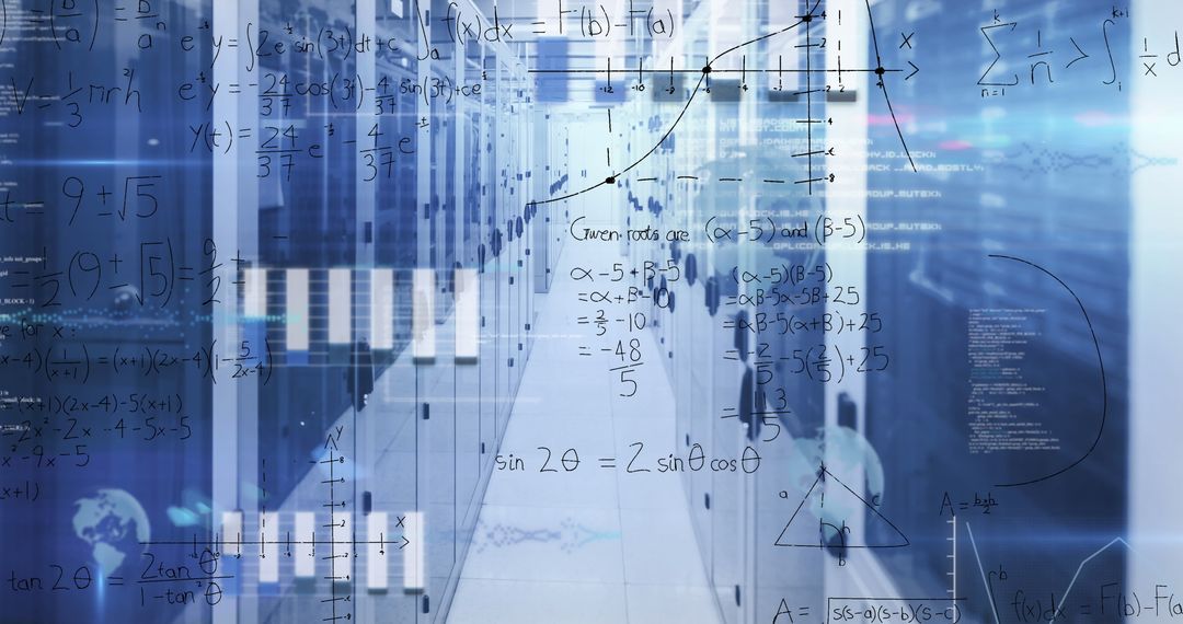 Data Processing in Advanced Server Room for Global Technology