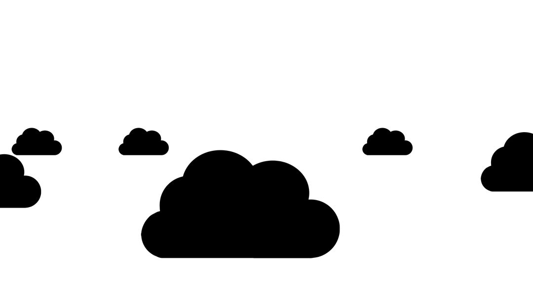 Minimalist Black Cloud Silhouettes - Free Images, Stock Photos and Pictures on Pikwizard.com