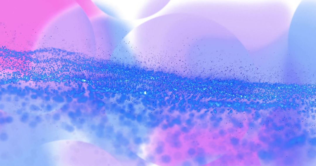 Colorful Particles over Dynamic Pastel Background