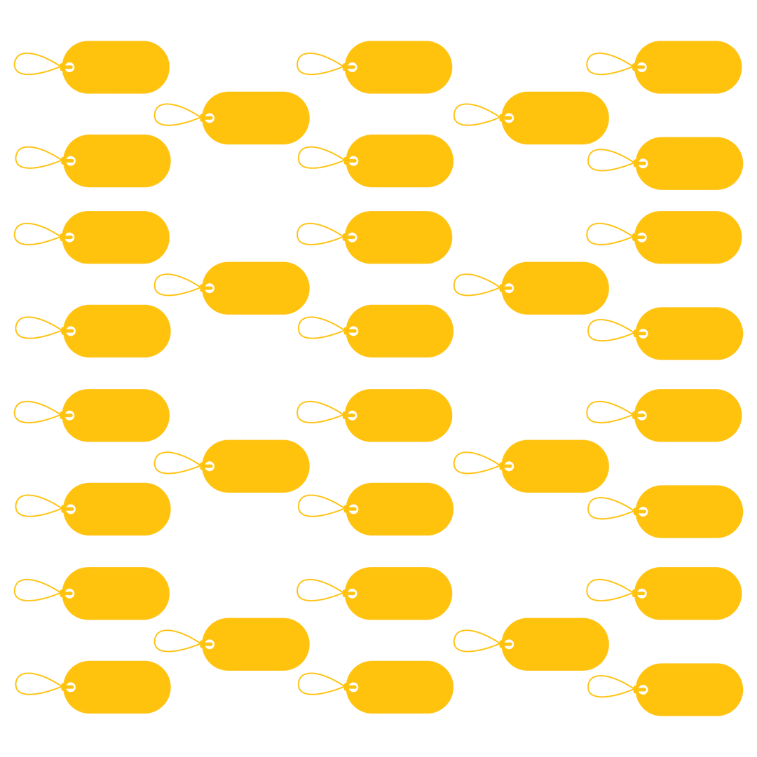 Seamless Yellow Oval Pattern on Transparent Background