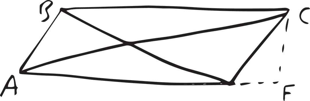 Transparent Hand-Drawn Geometric Shapes with Labels