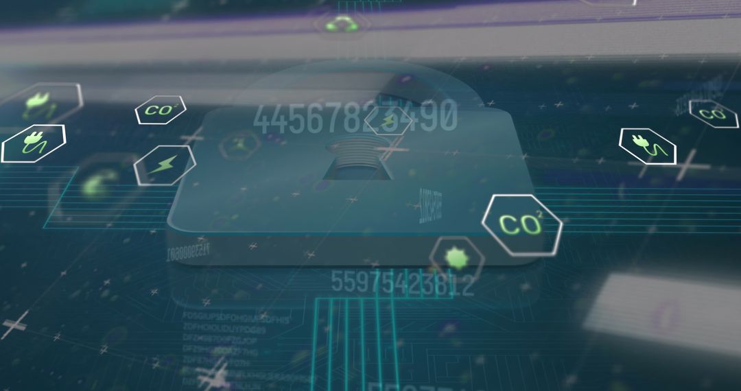 Digital Security and Ecology Connectivity Concept