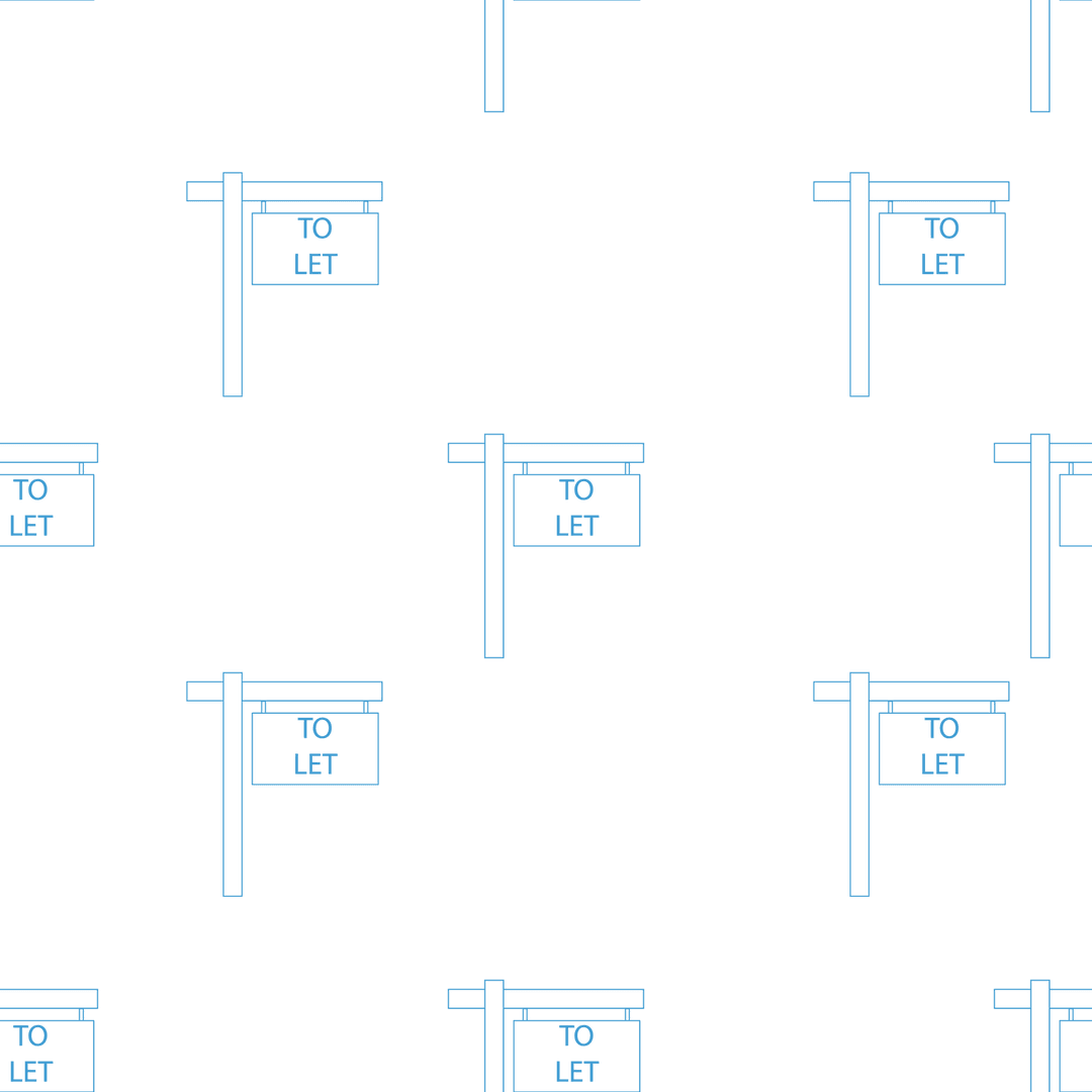 Seamless Blue To Let Signs on Transparent Background Illustration