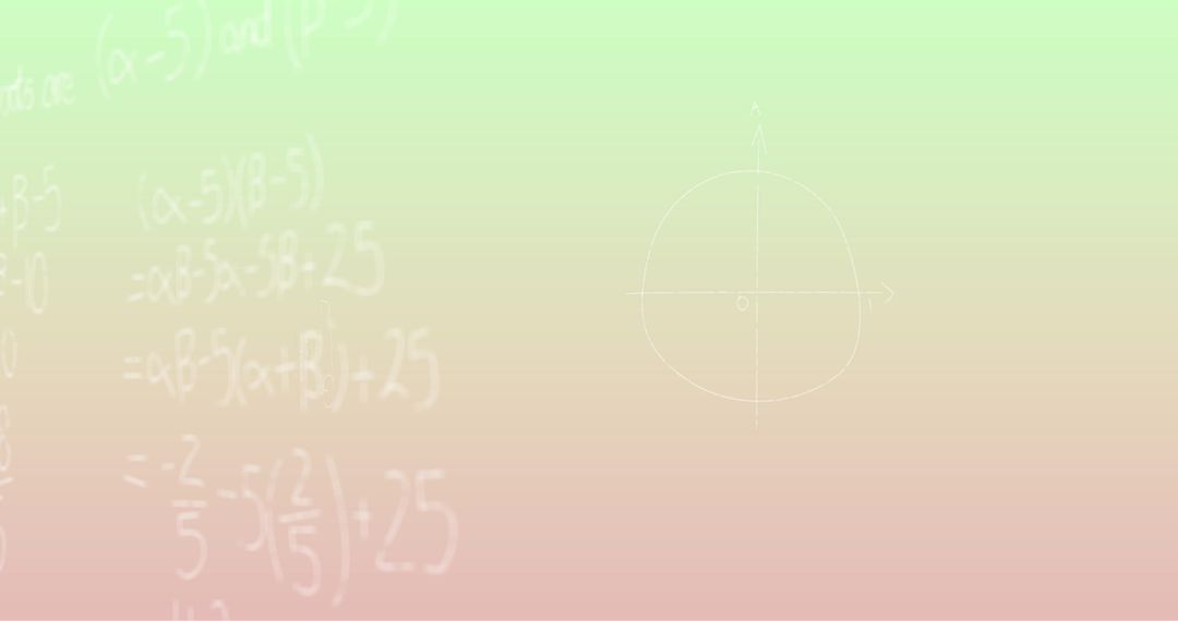 Mathematical Formulae on Gradient Background