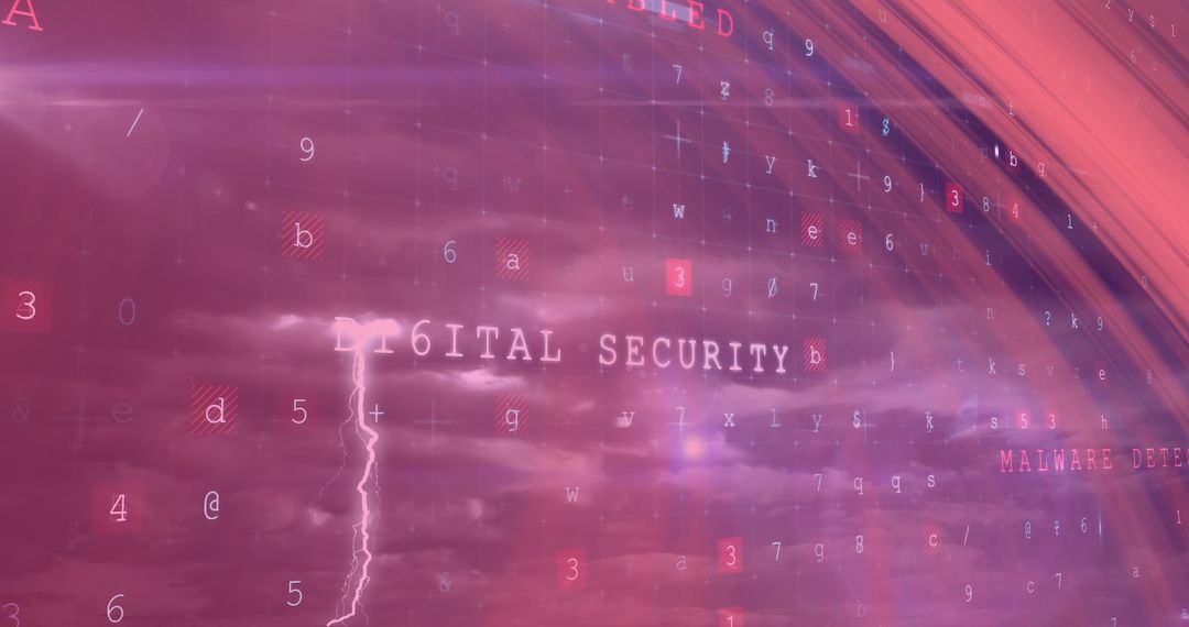 Motion Trails Enhance Abstract Digital Security Theme