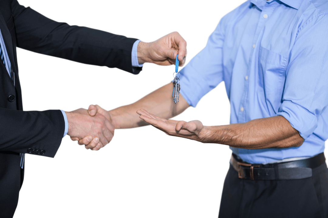 Transparent Business Deal Handshake with Key Exchange