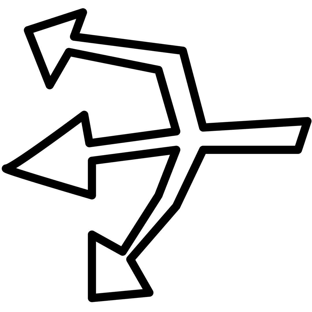 Transparent Black Arrow Vector Symbols on Clear Background