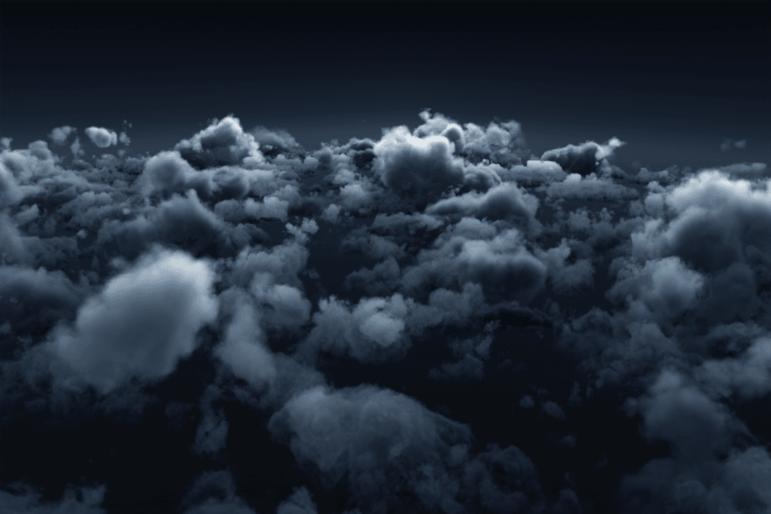 Transparent Cloudy Night Sky with Atmospheric Texture