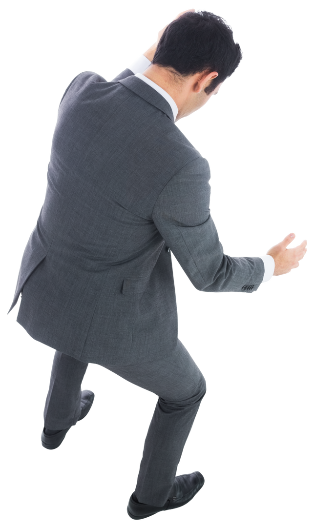 Biracial Businessman Holding Invisible Object on Transparent Background - Download Free Stock Images Pikwizard.com