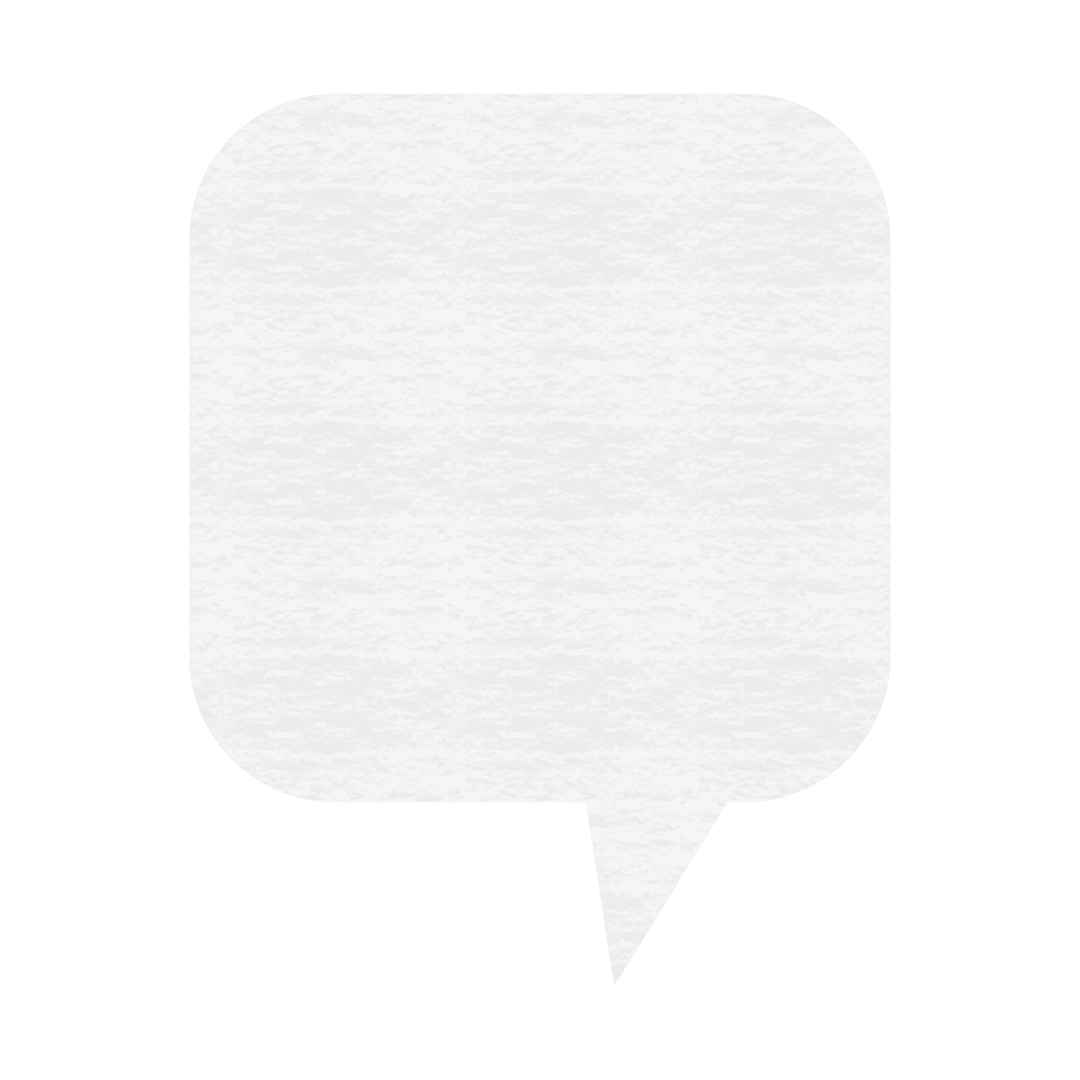 Blank Text Bubble on Transparent Background for Communication Designs