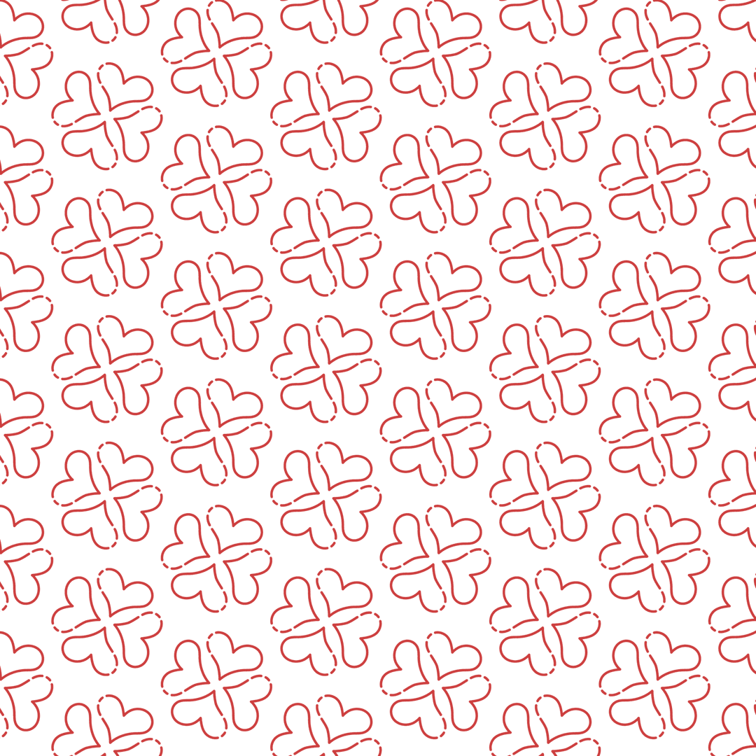 Red Heart Pattern on Transparent Background PNG Design