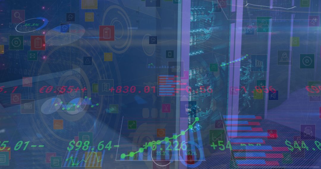 Digital Financial Data and Analytics Over Computer Servers