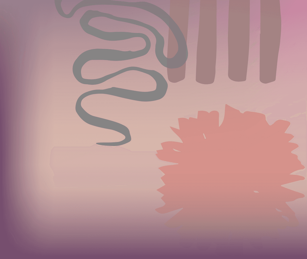 Abstract Patterns on Transparent Pink Background