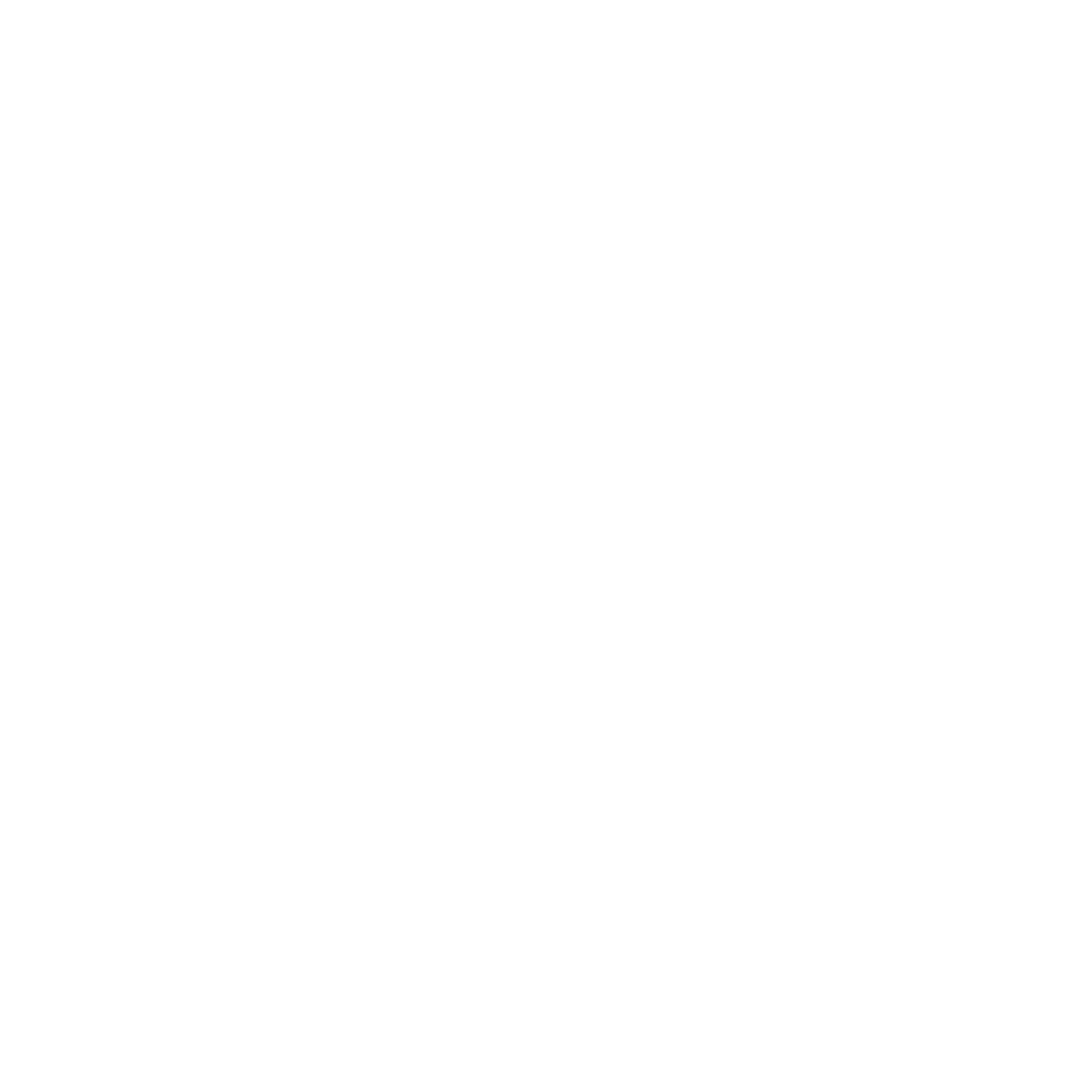 Geometric White Star on Transparent Background