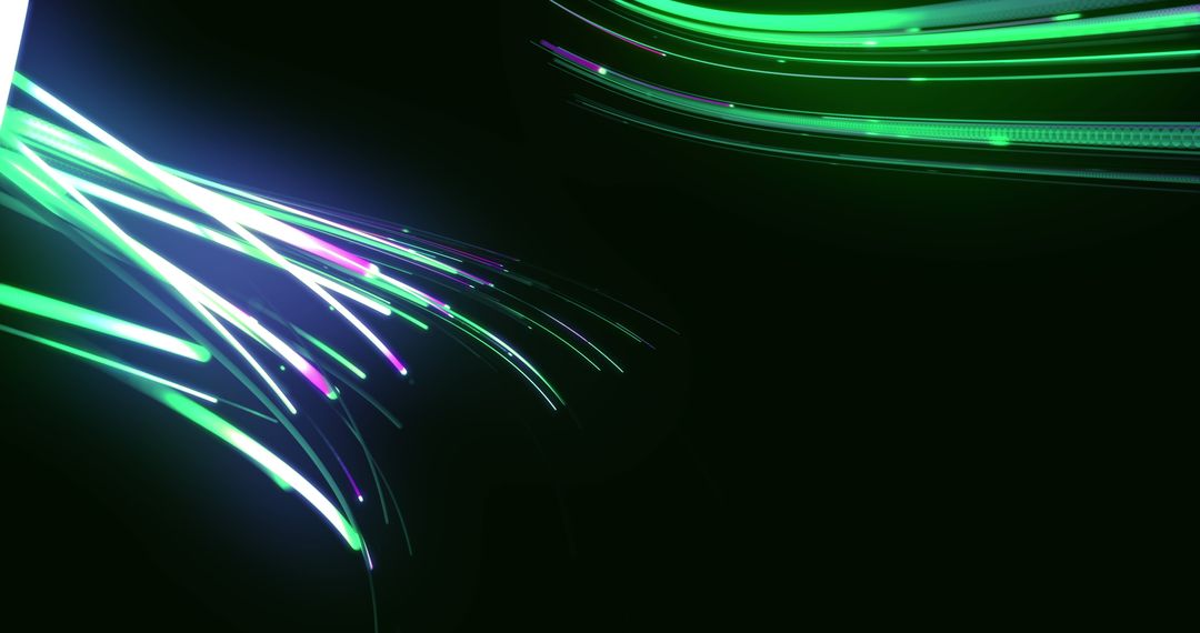 Abstract Light Trails in Digital Space