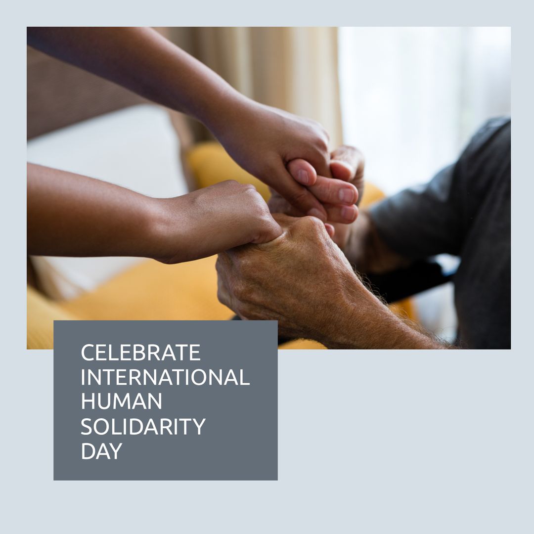 International Human Solidarity Day: Hands Showing Unity and Empathy