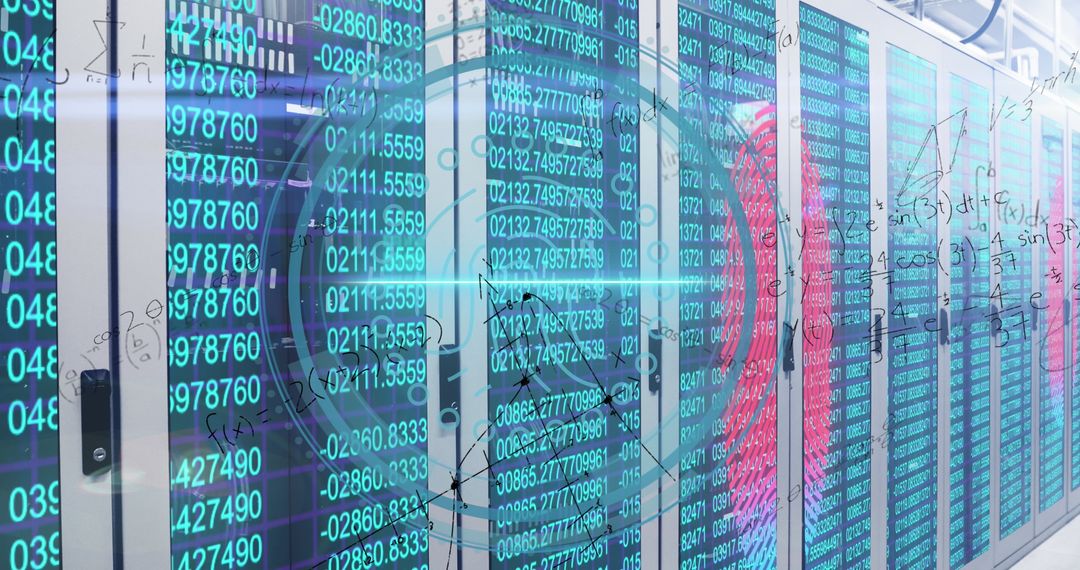 Digital Data Flow with Equations on Server Background