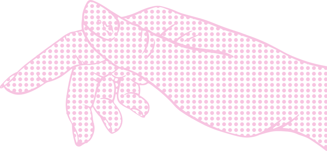 Stylized Transparent Hand with Artistic Pink Halftone Design