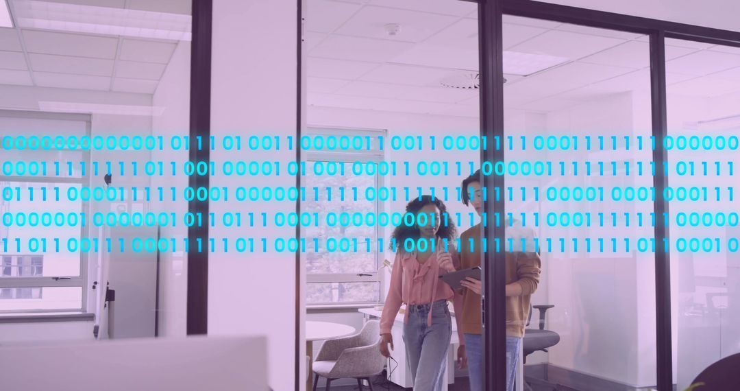 Office Collaboration with Digital Data Overlay