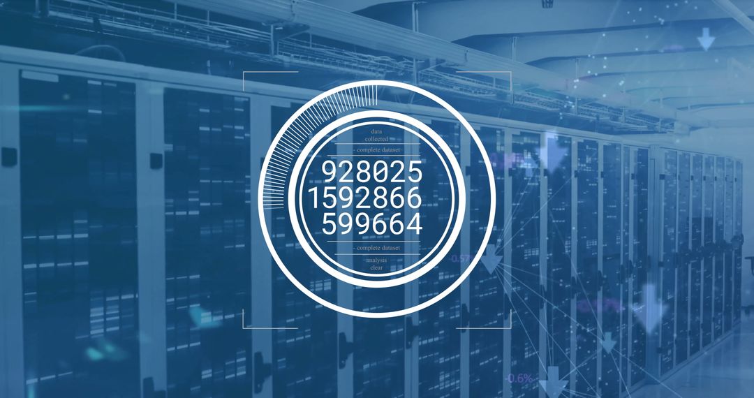 Data Processing Over Computer Servers in Technology Background