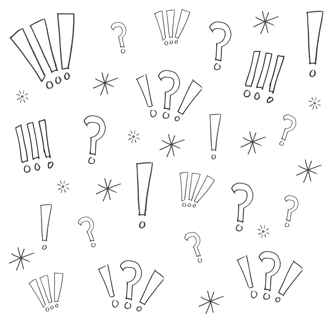 Question and Exclamation Marks Transparent Seamless Background - Download Free Stock Images Pikwizard.com